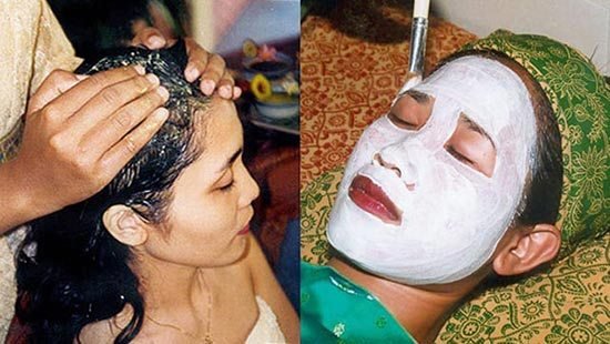 Facial and hair spa